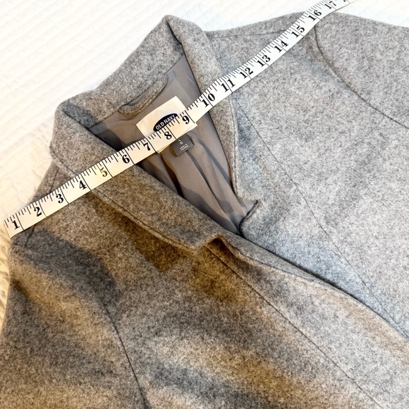 OLD NAVY, “Long Wool Relax Car Coat” WM’S SZ-L Wool, “Grey” - Picture 10 of 14